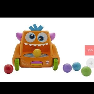 Fisher-Price Zoom-N-Crawl Monster Activity, Baby Ball Activity Push Along Toy